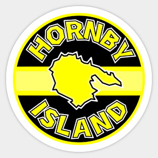 Hornby Island Classic Circle - Bright Lemon Yellow - Stay Mellow - Hornby Island Sticker